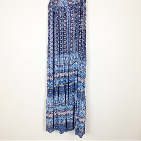 Altar'd State Sleeveless Maxi Dress Blue Size Small - Picture 7 of 8